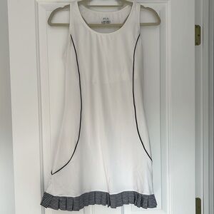 Fila tennis dress with navy trim size M